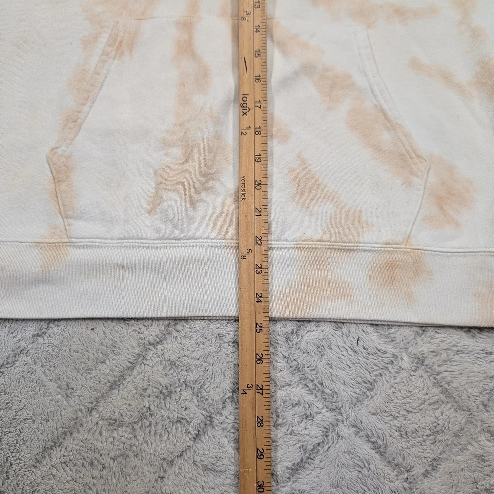Reformation Hoodie Sweatshirt Womens L Beige Cream Tie Dye Tanner Relax Lounge - Picture 5 of 8